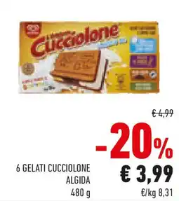 Conad 6 gelati cucciolone ALGIDA offerta