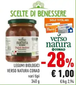 Conad Legumi biologici VERSO NATURA CONAD offerta