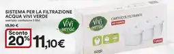 Ipercoop Sistema per la filtrazione acqua VIVI VERDE offerta