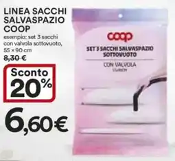 Ipercoop Linea sacchi salvaspazio COOP offerta