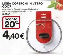 Ipercoop Linea coperchi in vetro COOP offerta