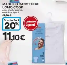 Ipercoop Maglie o canottiere uomo COOP offerta