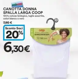 Ipercoop Canotta donna spalla larga COOP offerta