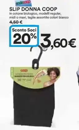 Ipercoop Slip donna COOP offerta