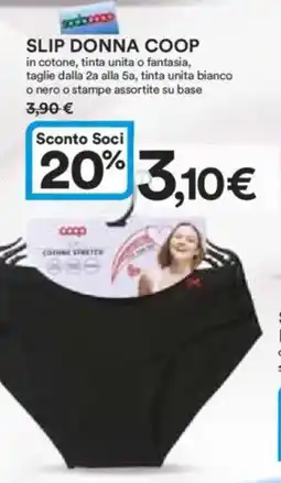 Ipercoop Slip donna COOP offerta