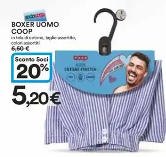 Ipercoop Boxer uomo COOP offerta