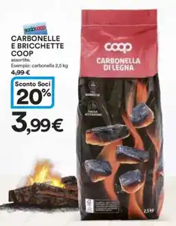 Ipercoop Carbonelle e bricchette COOP offerta