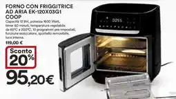 Ipercoop FORNO CON FRIGGITRICE AD ARIA EK-120X03G1 COOP offerta