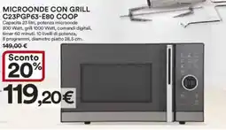 Ipercoop MICROONDE CON GRILL C23PGP63-E80 COOP offerta