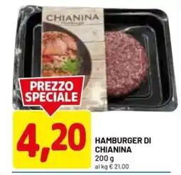 DPiù Hamburger di CHIANINA offerta