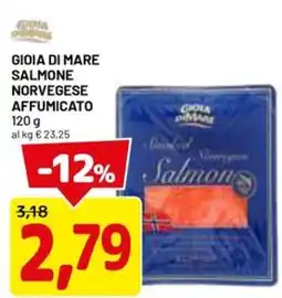 DPiù GIOIA DI MARE Salmone norvegese affumicato offerta