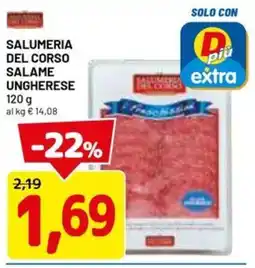 DPiù SALUMERIA DEL CORSO salame ungherese,08 offerta