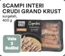 Ipercoop Scampi interi crudi grand krust offerta