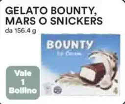 Ipercoop Gelato bounty, mars o snickers offerta
