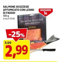 DPiù SALMONE SCOZZESE AFFUMICATO con legno di faggio offerta