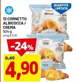 DPiù CORNETTO albicocca / crema offerta