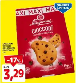 DPiù LAZZARONI Cioccodì con gocce di cioccolato offerta