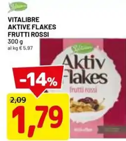 DPiù VITALIBRE Aktive flakes frutti rossi offerta