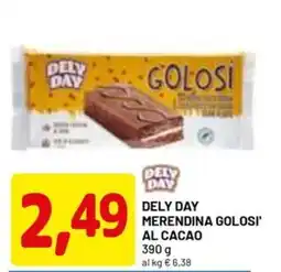 DPiù DELY DAY Merendina golosi' al cacao offerta