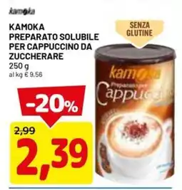 DPiù KAMOKA Preparato solubile per cappuccino da zuccherare offerta