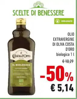 Conad Olio extravergine di oliva COSTA D'ORO offerta