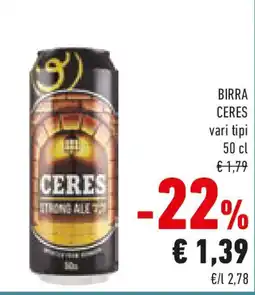 Conad Birra CERES offerta
