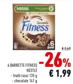 Conad 6 barrette fitness NESTLÈ offerta