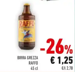 Conad Birra grezza RAFFO offerta