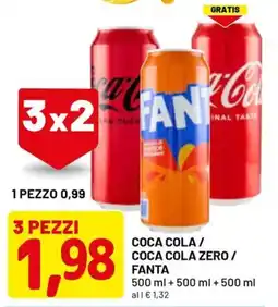 DPiù Coca cola / coca cola zero / fanta offerta