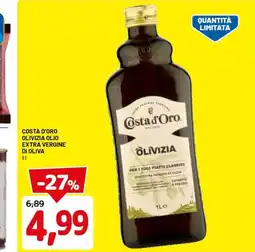 DPiù COSTA D'ORO Olivizia olio extra vergine di oliva offerta