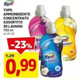 DPiù Top5 ammorbidente concentrato assortito 30 lavaggi offerta