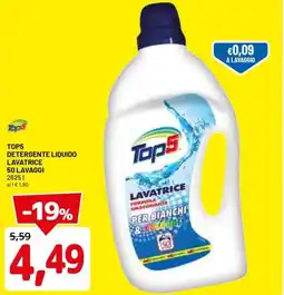 DPiù Top5 detergente liquido lavatrice 50 lavaggi offerta