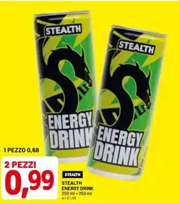 DPiù STEALTH Energy drink offerta