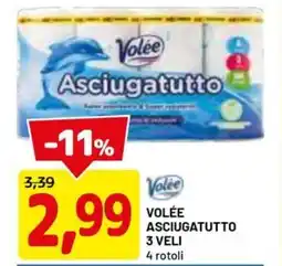 DPiù Volée asciugatutto 3 veli offerta