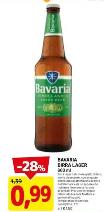 DPiù BAVARIA Birra lager offerta
