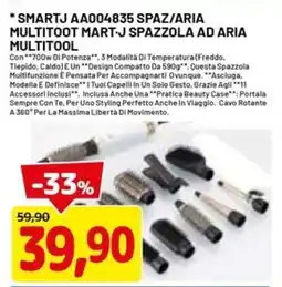 DPiù SMARTJ AA004835 SPAZ/ARIA MULTITOOT MART-J SPAZZOLA AD ARIA MULTITOOL offerta