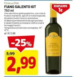 DPiù Fiano salento igt offerta