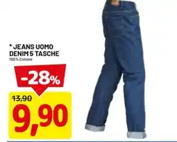 DPiù Jeans uomo denim 5 tasche offerta
