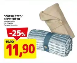 DPiù Copriletto/ copritutto offerta