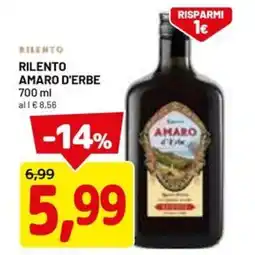 DPiù RILENTO Amaro d'erbe offerta