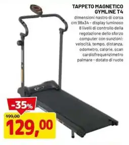 DPiù Tappeto magnetico gymline t4 offerta