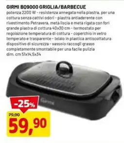 DPiù GIRMI BQ9000 GRIGLIA/BARBECUE offerta