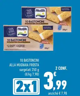 Conad Superstore 10 bastoncini alla mugnaia FROSTA offerta