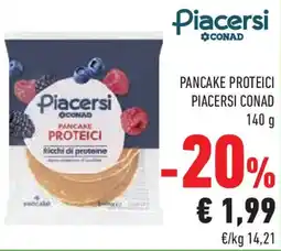 Conad Superstore Pancake proteici PIACERSI CONAD offerta