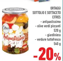 Conad Superstore Ortaggi sottolio e sottaceto CITRES offerta