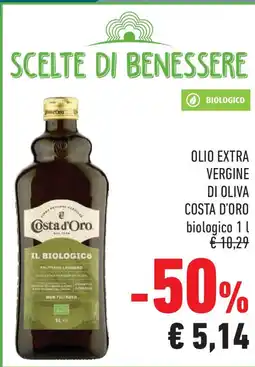 Conad Superstore Olio extra vergine di oliva COSTA D'ORO offerta