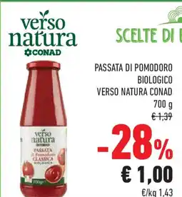 Conad Superstore Passata di pomodoro biologico verso natura CONAD offerta