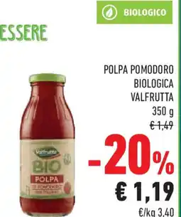 Conad Superstore Polpa pomodoro biologica VALFRUTTA offerta