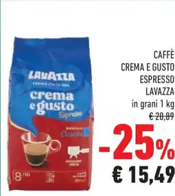 Conad Superstore Caffè crema e gusto espresso LAVAZZA offerta