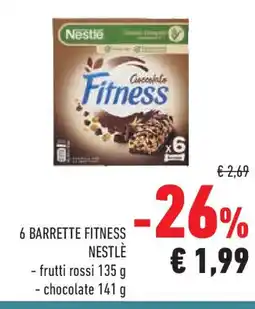 Conad Superstore 6 barrette fitness NESTLÈ offerta